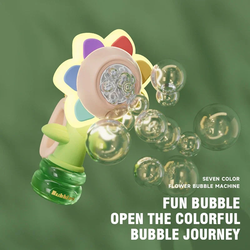 Sunfl &ndash; Dancing Sunflower Bubble Machine With Moving Light