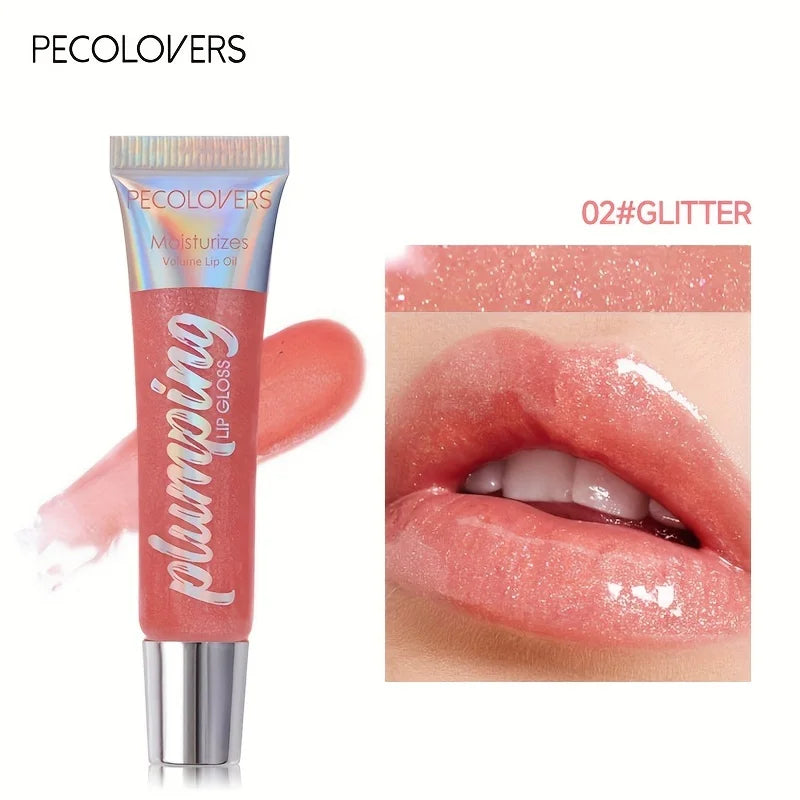 Glitter Lip Gloss - Moisturizing Fruit Lip Oil for Full, Luscious Lips 02