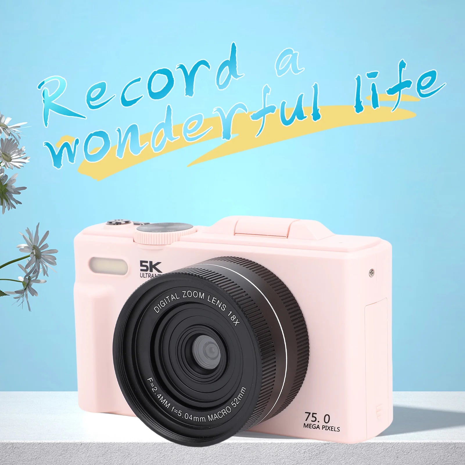 Autofocus Video Camera &ndash; With Built In Flash And 5K Clarity