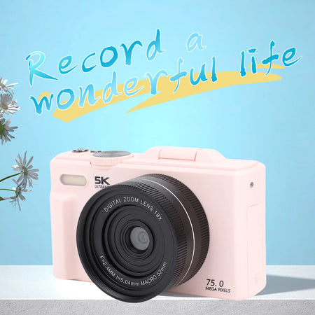 Autofocus Video Camera &ndash; With Built In Flash And 5K Clarity