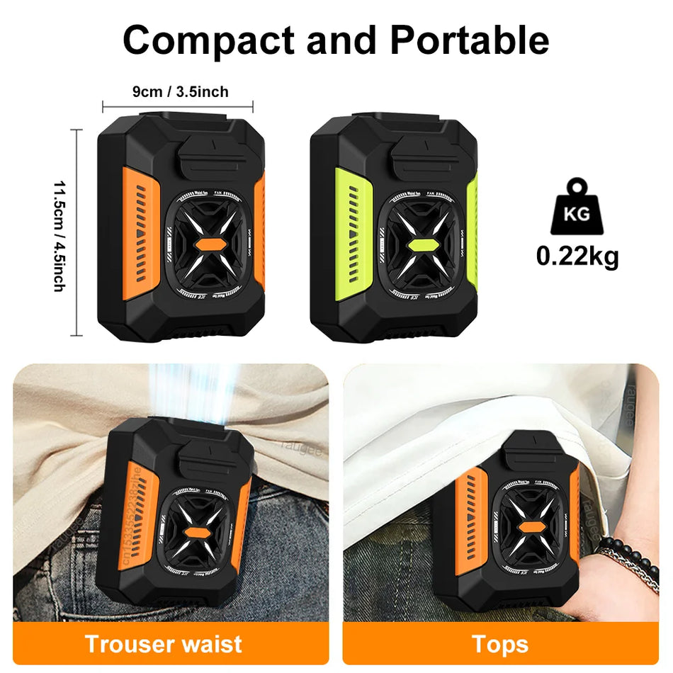 Mini Waist Clip Fan &ndash; Ultra Lightweight Power Bank Ready
