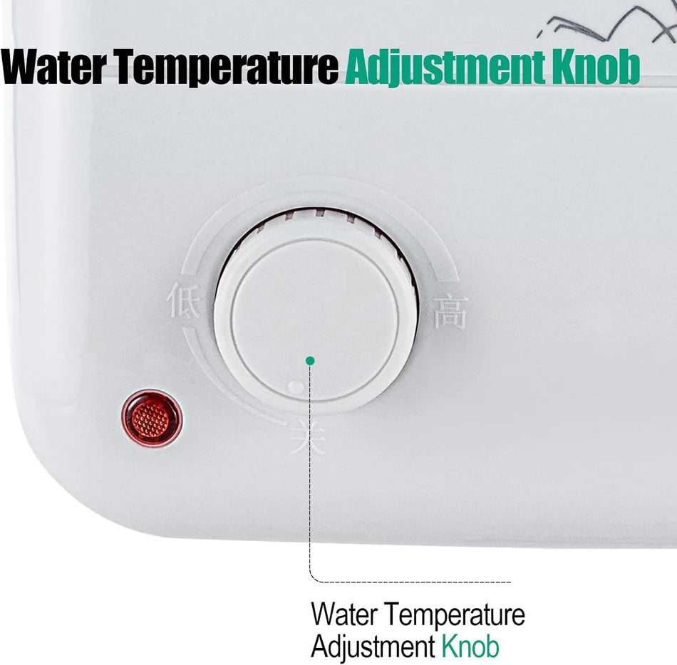 Ρυθμιζόμενο 30-65C 8L Αποθηκευτικό Θερμοσίφωνα Κάτω από το Τραπέζι, 220V 1500W