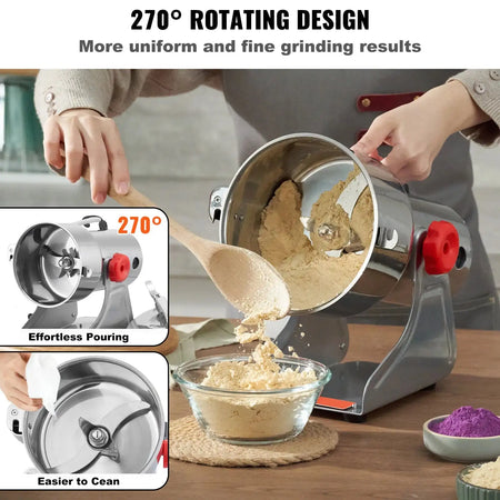 Electric Grain Mill Grinder 150 To 2500g For Spices