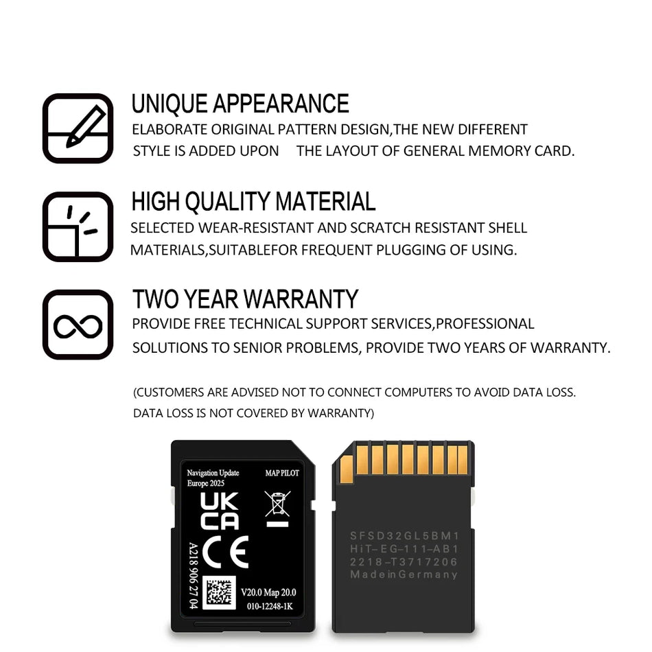 A2189062704 V20 &ndash; Europe GPS Map Pilot 2025 Update Pro