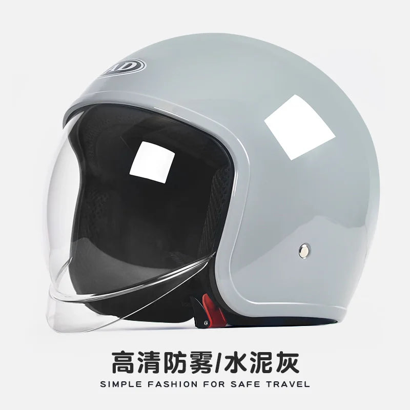 GB Certified Universal Open-Face Electric Vehicle Helmet for All Seasons HUI