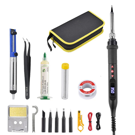 JCD 908U Soldering Iron Kit 80W LCD &ndash; Adjustable Temperature