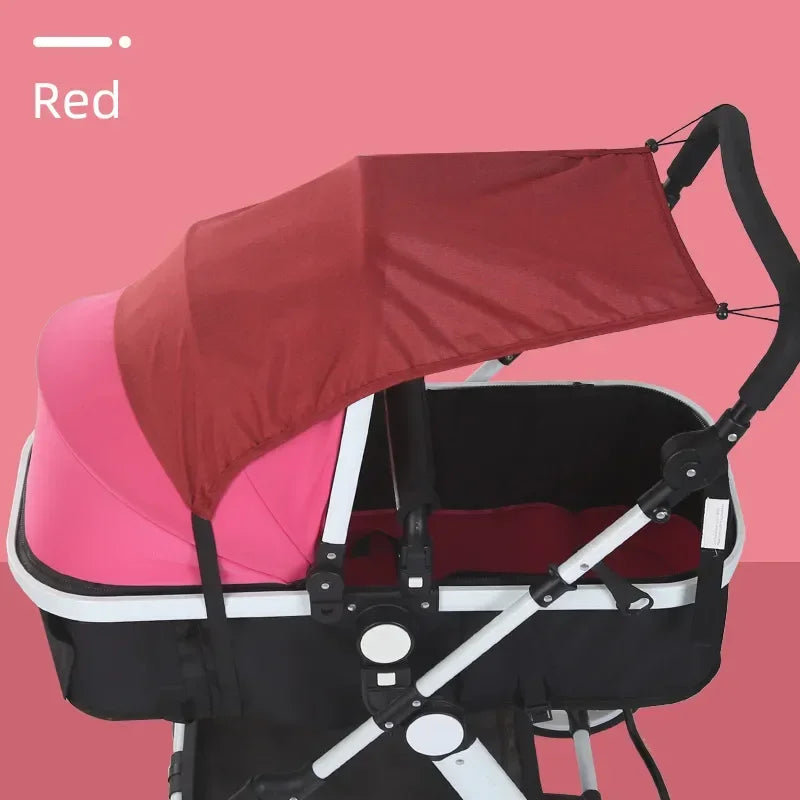 Universal Baby Stroller Sun Shade &ndash; Ultimate UV Protection for Infants Red