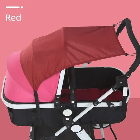 Universal Baby Stroller Sun Shade &ndash; Ultimate UV Protection for Infants Red