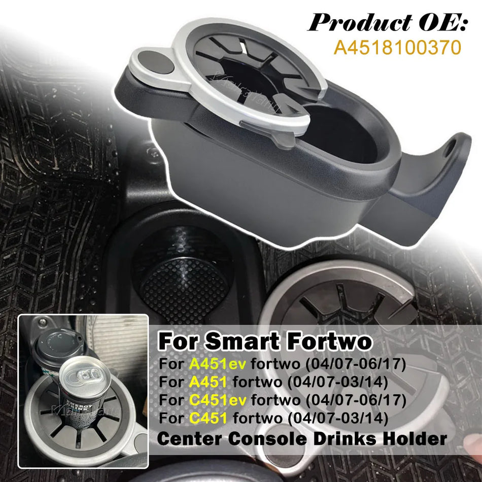 Държач за чаши в централната конзола за Mercedes-Benz Smart Fortwo 451 4518100370
