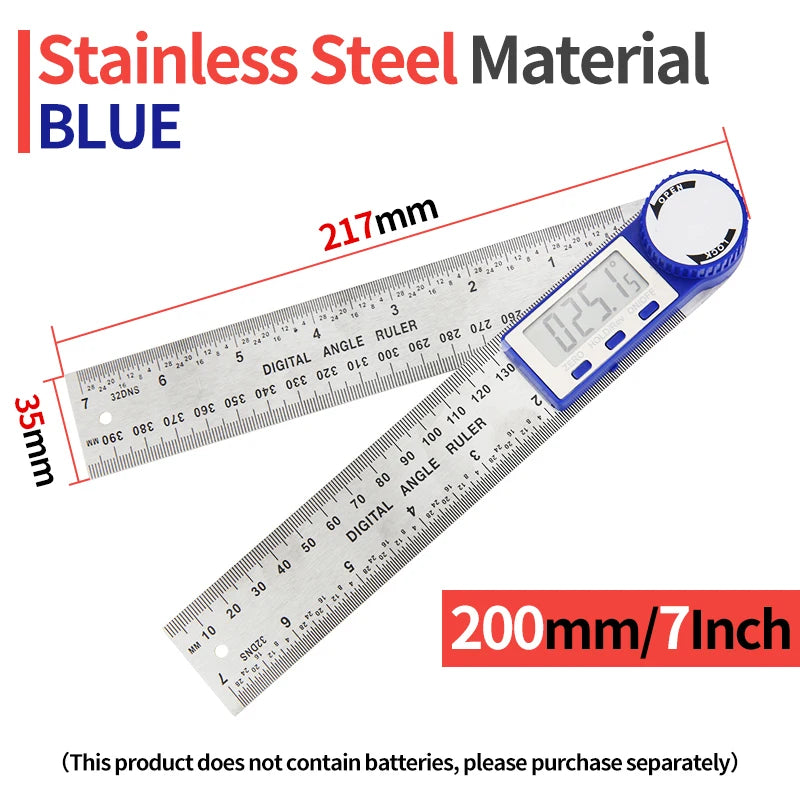 Goniometer Electronic Protractor &ndash; Digital Angle Gauge Protractor Blue 2