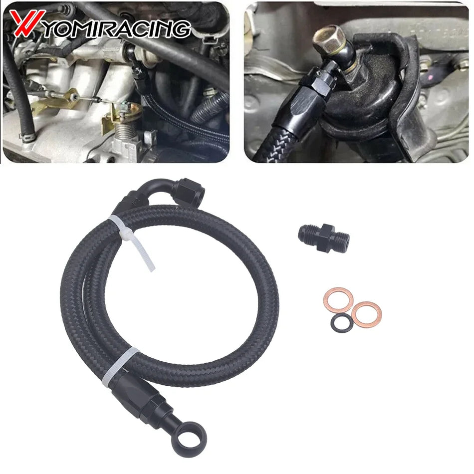 Nerūdijančio plieno 6AN degalų linijos rinkinys Honda Civic 92-00 ir Acura Integra 94-01