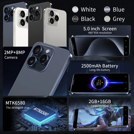 FUFFI-Note 16 - Compact Android Phone With Dual SIM