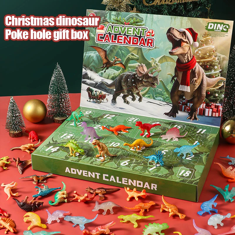Dinosaur Advent Calendar 2026, 24 Day Christmas Countdown Toy Set