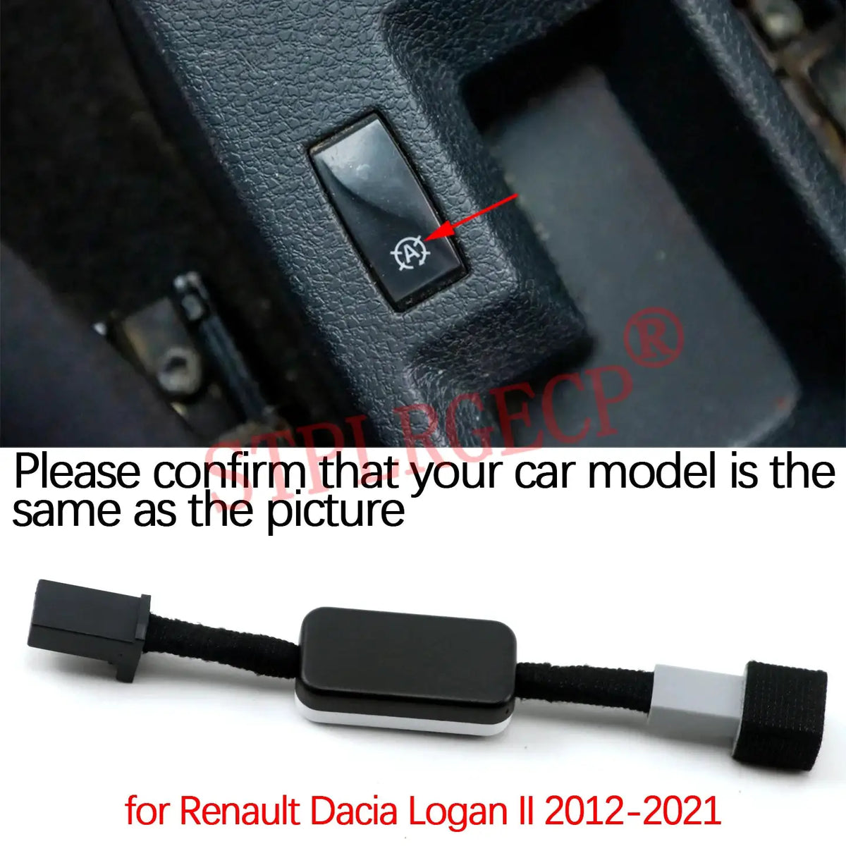 Automatic Stop Start Engine System Off Cable Plug and Play Eliminator for Renault Dacia Logan Sandero II 2012-2021 by InterCyprus Trading Ltd