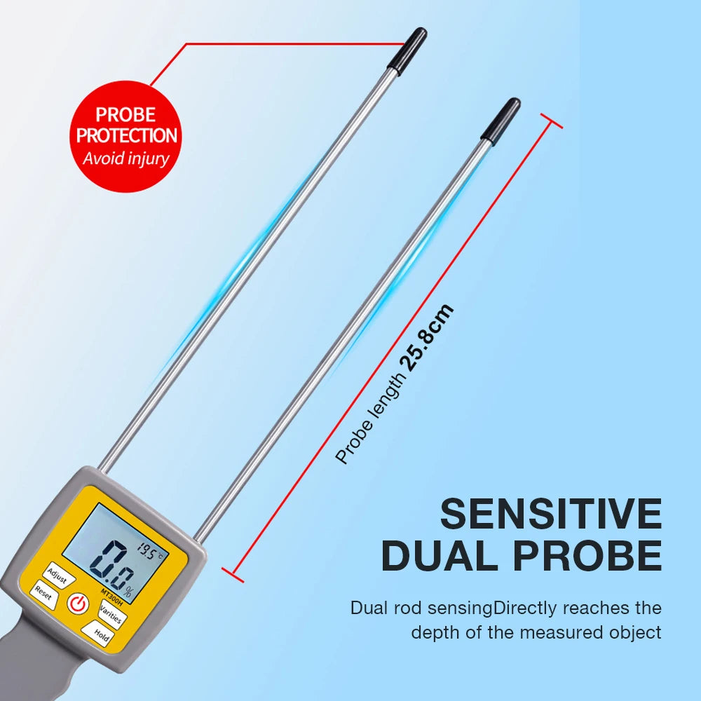 3-Digital LCD Digital Display Hay Moisture Meter &ndash; Backlit