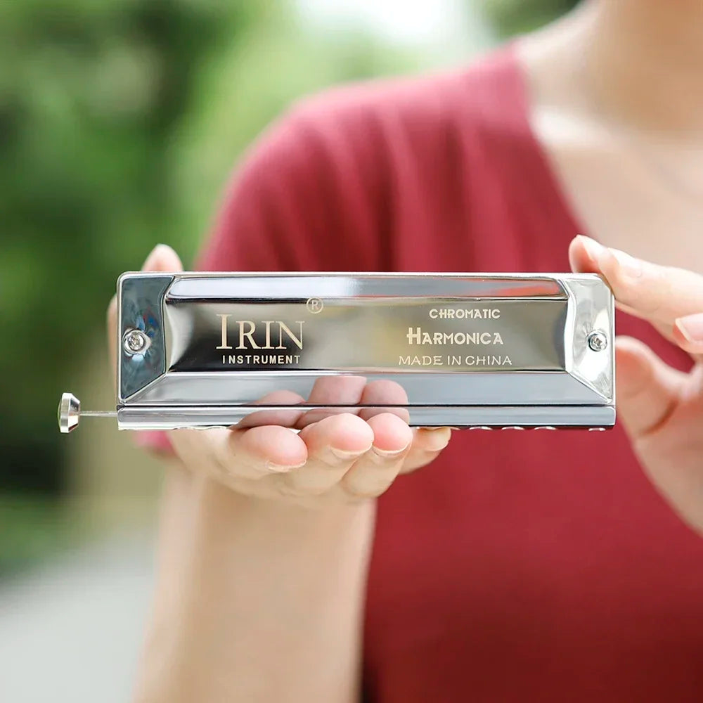 IRIN 12 Hole 48 Tone Harmonica &ndash; Chromatic Switch Pro Default Title