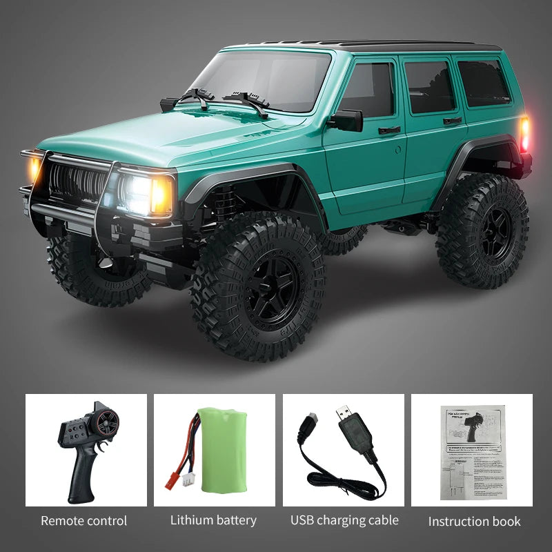 C8809 1/18 RC Car 2.4G Remote Control &ndash; 4WD Off Road Crawler green
