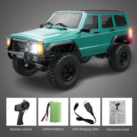 C8809 1/18 RC Car 2.4G Remote Control &ndash; 4WD Off Road Crawler green