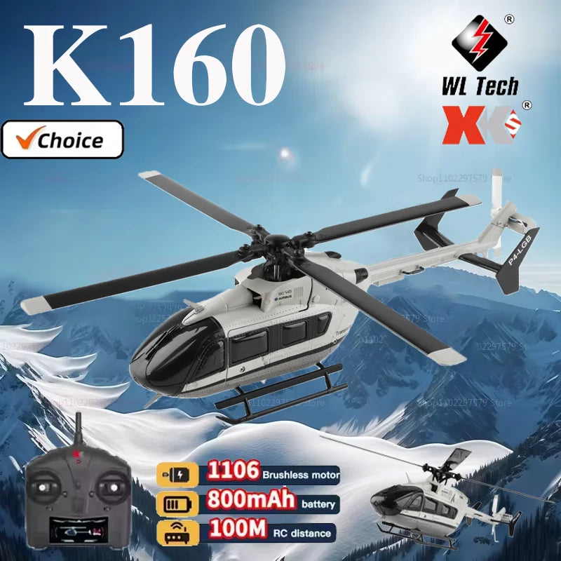 WLtoys K160 RC Helicopter &ndash; 6-Axis Gyroscope Stability
