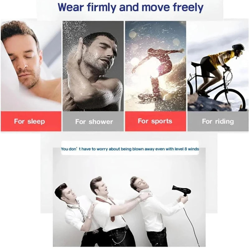 Men's Short Fluffy Straight Full Bang Black Synthetic Wig