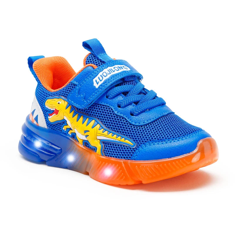 EXDINO LED T-REX Light-Up Sneakers for Kids