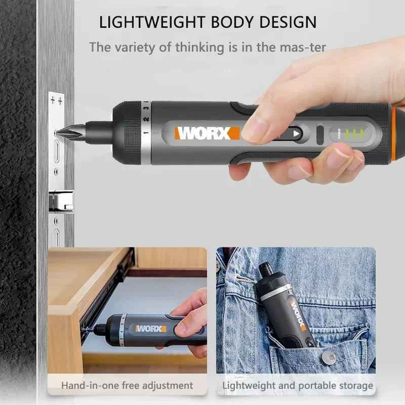 Worx WX242 Electrical Screwdriver Set &ndash; Smart Cordless USB Rechargeable