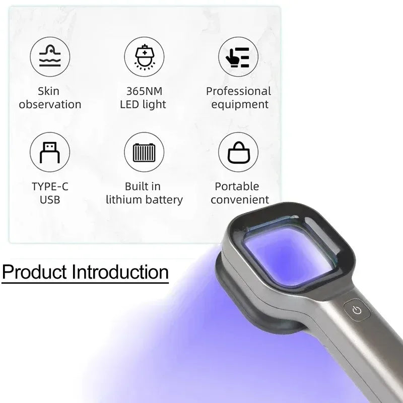 Woods Lamp Skin Examination - Pet Skin Ultraviolet Detector
