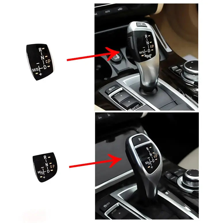 Car Gear Shift Knob Panel For BMW 1 2 3 4 5 7 Series F10 F11 F01 F02 X1 X3 X4 X5 X6 M3 M5 F30 F32 F48 F16 Interior Modification by InterCyprus Trading Ltd