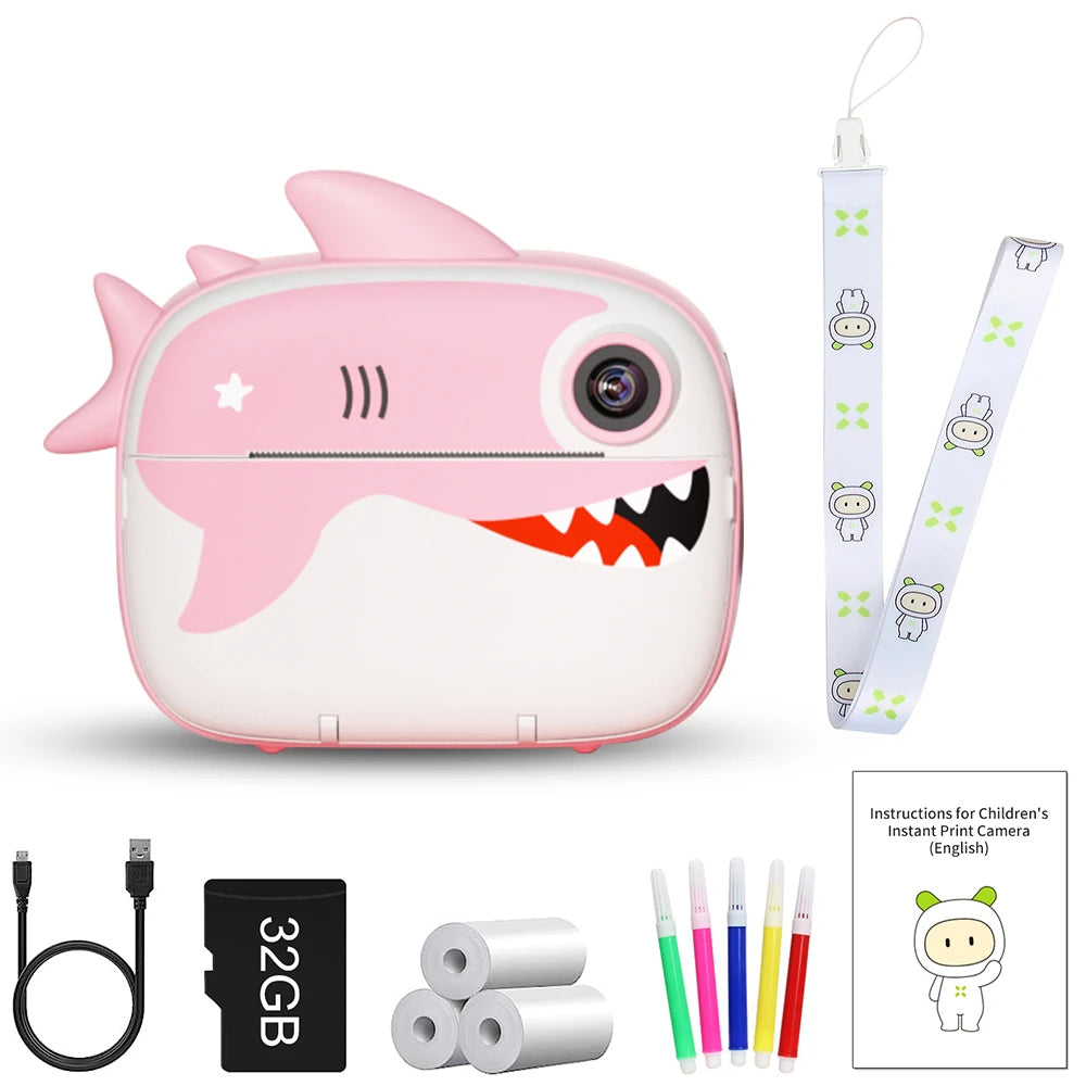 9IMOD Instant Print Camera for Kids - 2.4inch 1080P Selfie &amp; Video