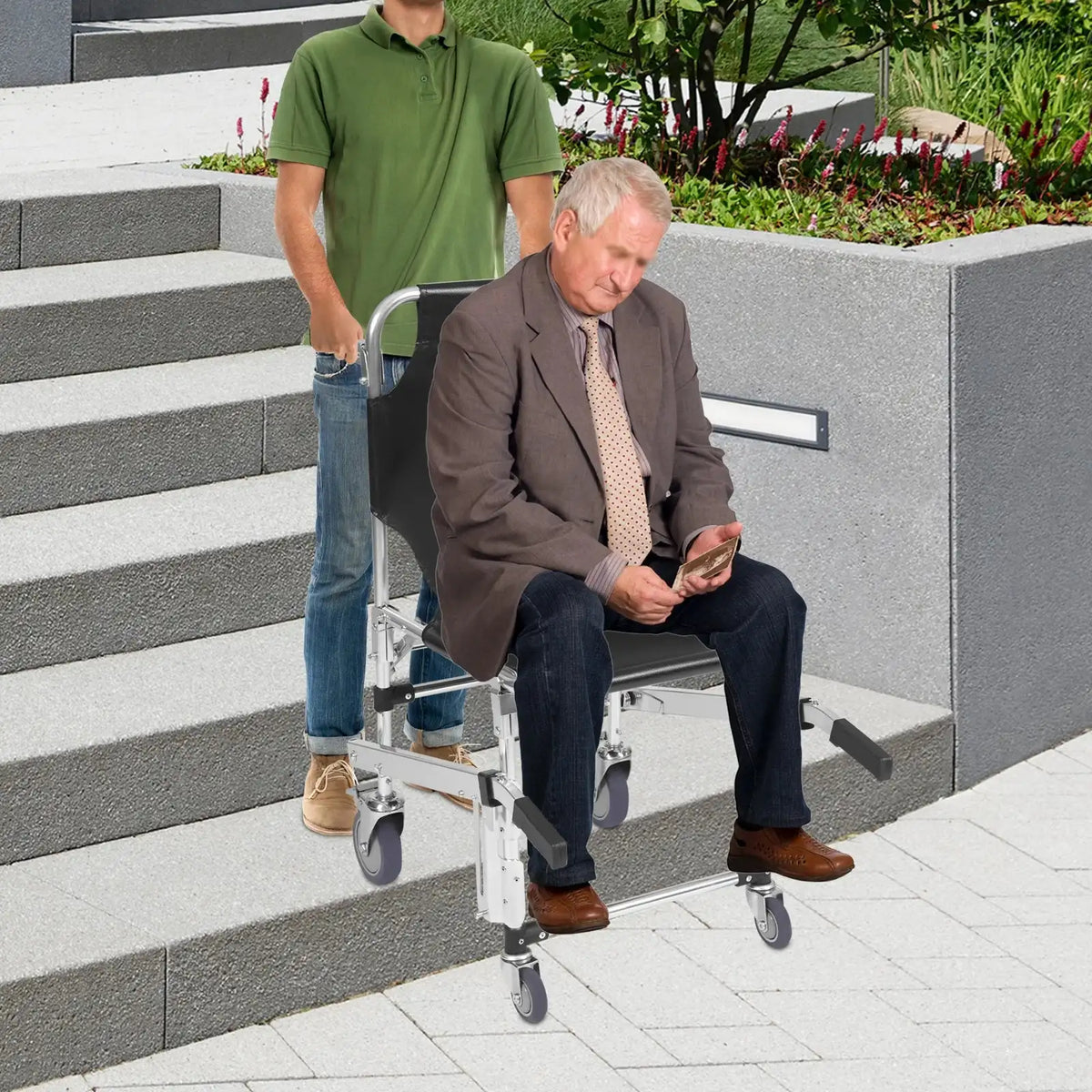 Stair Climbing Wheelchair Foldable &ndash; Ultra Lightweight