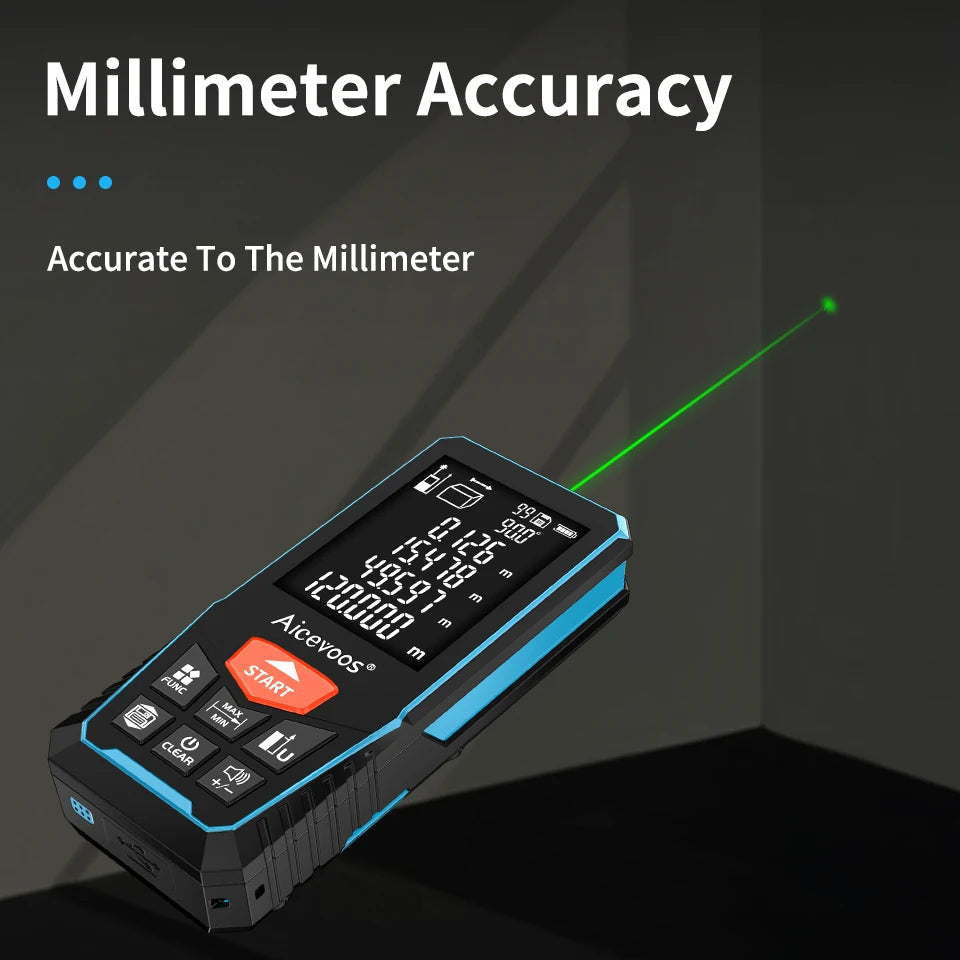 Aicevoos Rechargeable Green Beam Laser Rangefinder | Accurate, CE Certified