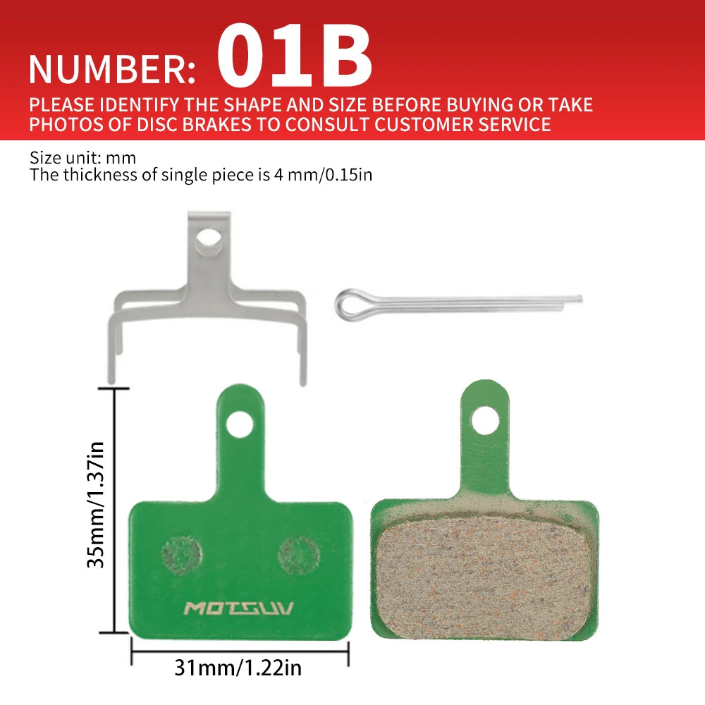 MOTSUV-Bicycle Disc Brakes &ndash; Ceramic Pad Kit Included 4 pares 01B