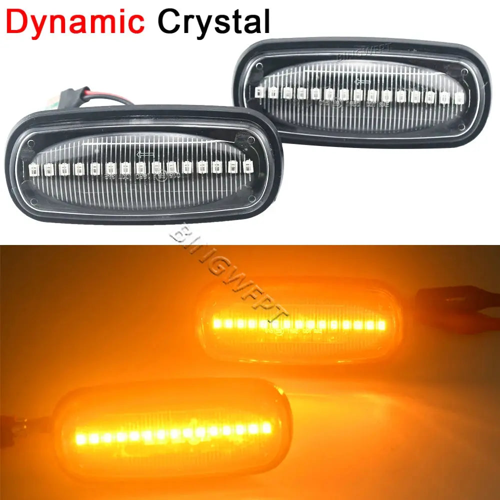 2PCS Dynamic Flowing LED Side Marker Light For Land Rover Discovery 2 1999-2004 Defender Freelander 1 2002-2005 by InterCyprus Trading Ltd