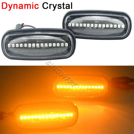 2PCS Dynamic Flowing LED Side Marker Light For Land Rover Discovery 2 1999-2004 Defender Freelander 1 2002-2005 by InterCyprus Trading Ltd
