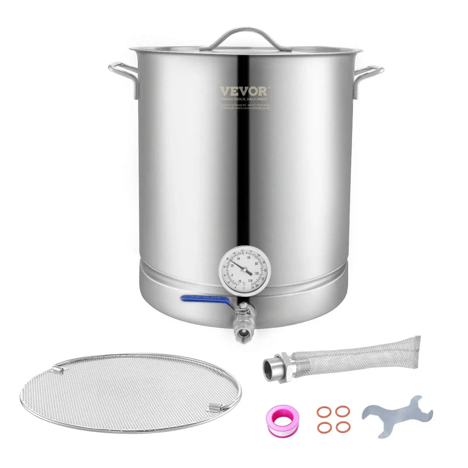 16 Gallon Stainless Steel Kettle Tri Ply Bottom