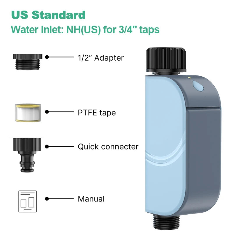 Smart WiFi Garden Timer Water Timer US