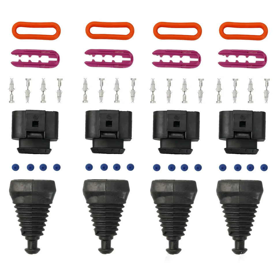 4Pcs Ignition Coil Connector Repair Kit For VW Golf Jetta Passat Polo Touran Audi A4 A6 A8 2008-2013 2014 2015 2016 1J0973724 by InterCyprus Trading Ltd