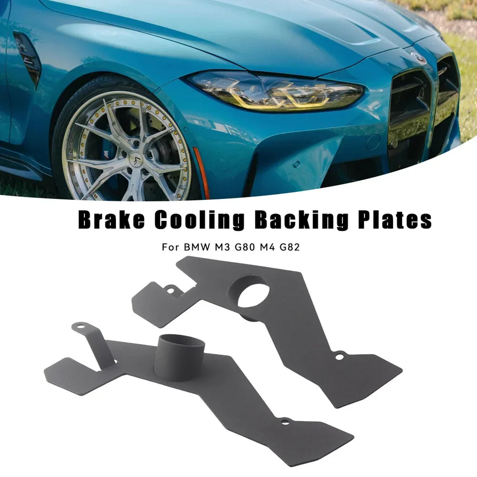 Placas de respaldo de enfriamiento de frenos de aluminio para BMW M3 G80 M4 G82