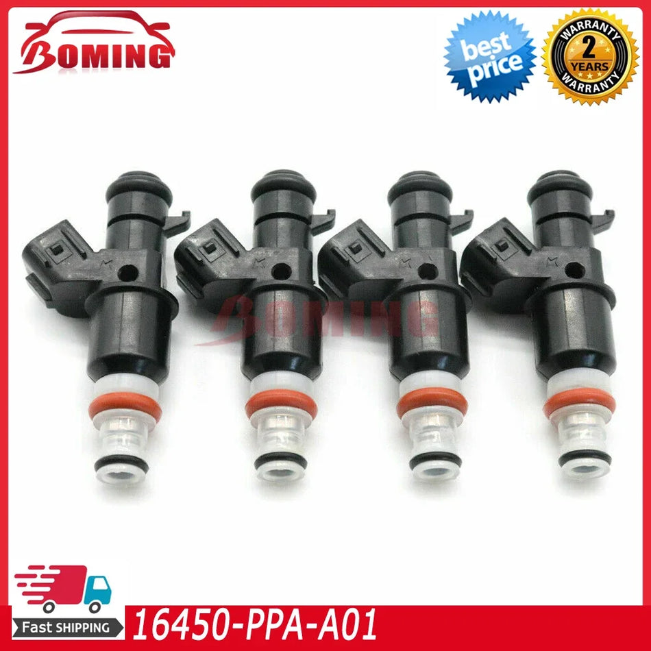 Fuel Injectors Nozzle 4pc for Honda Accord 16450-RAA-A01