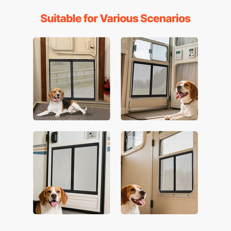 SucceBuy RV Entry Screen Door Protector &ndash; Breathable Mesh