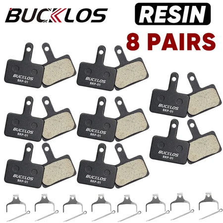 BUCKLOS BRP-01 Resin Disc Pad &ndash; Wear Resistant Disc Pad Resin 8Pairs