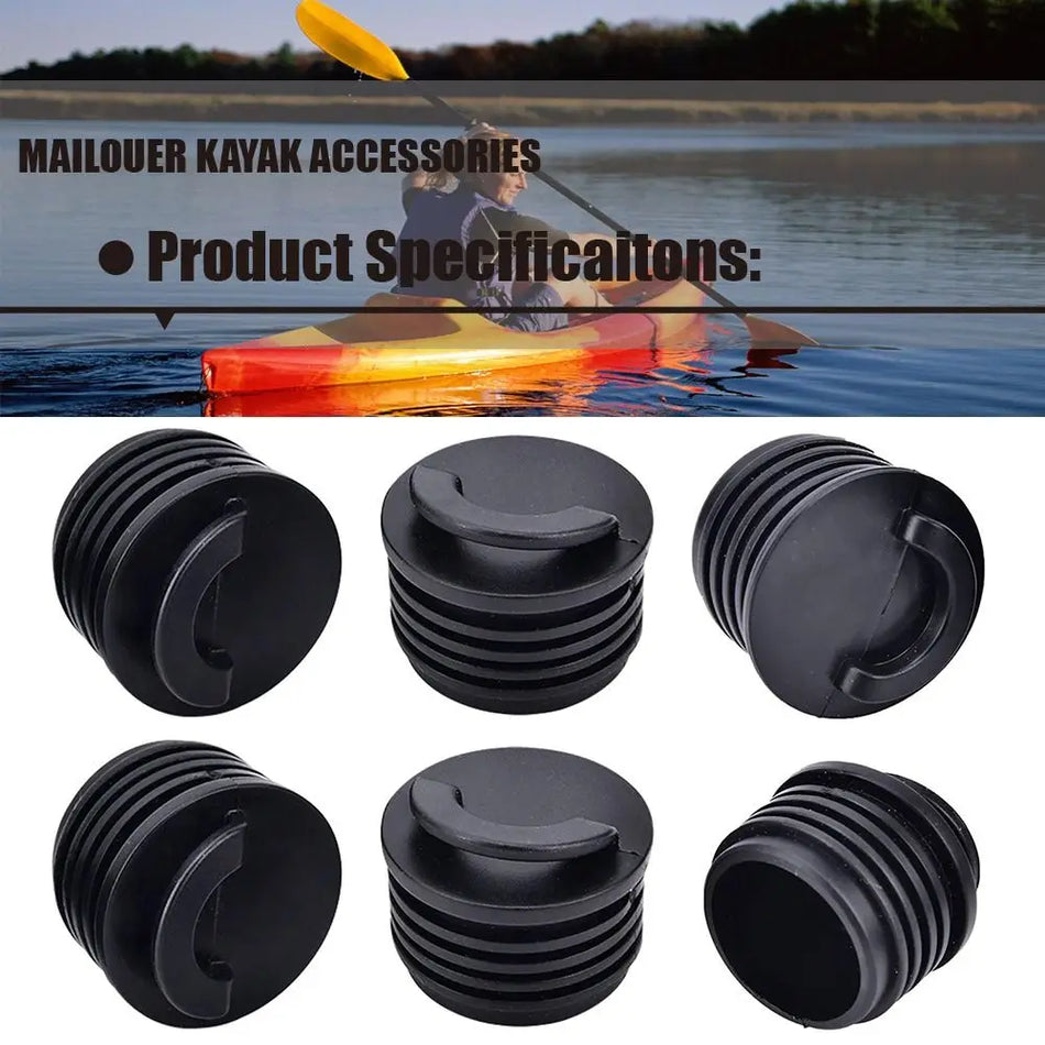 4pcs Marine Boat Rubber Kayak Rafting Parts Bung Rubber Scupper Stopper Scupper Holes Plugs Drain Holes Plugs