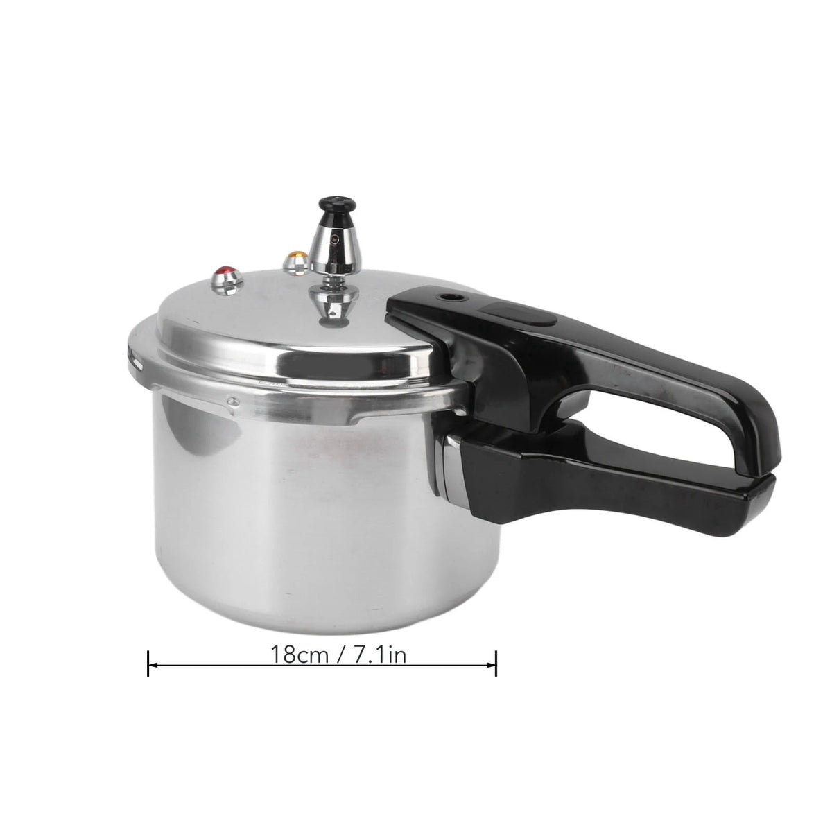Aluminium Alloy Pressure Cooker 3L - Compact For Gas Stove