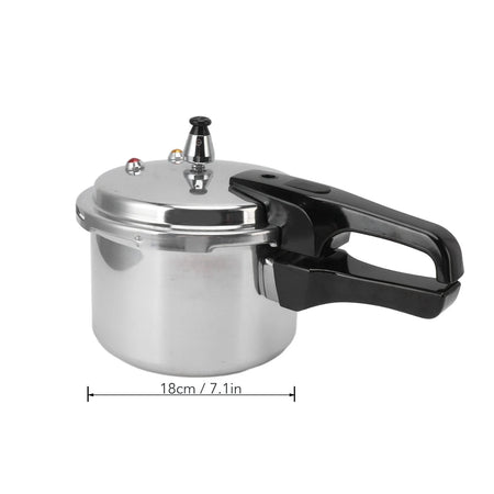 Aluminium Alloy Pressure Cooker 3L - Compact For Gas Stove