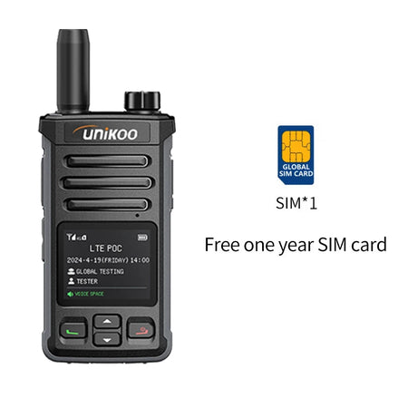 Unikoo PN406 Walkie Talkie &ndash; Long Range 4G Network Communication 1PCS / EU Plug