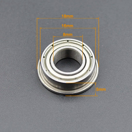 Miniature Flanged Bearings 682-689 &ndash; Chrome Steel Bearings F688ZZ 8x16x5mm / CHINA / 10Pcs
