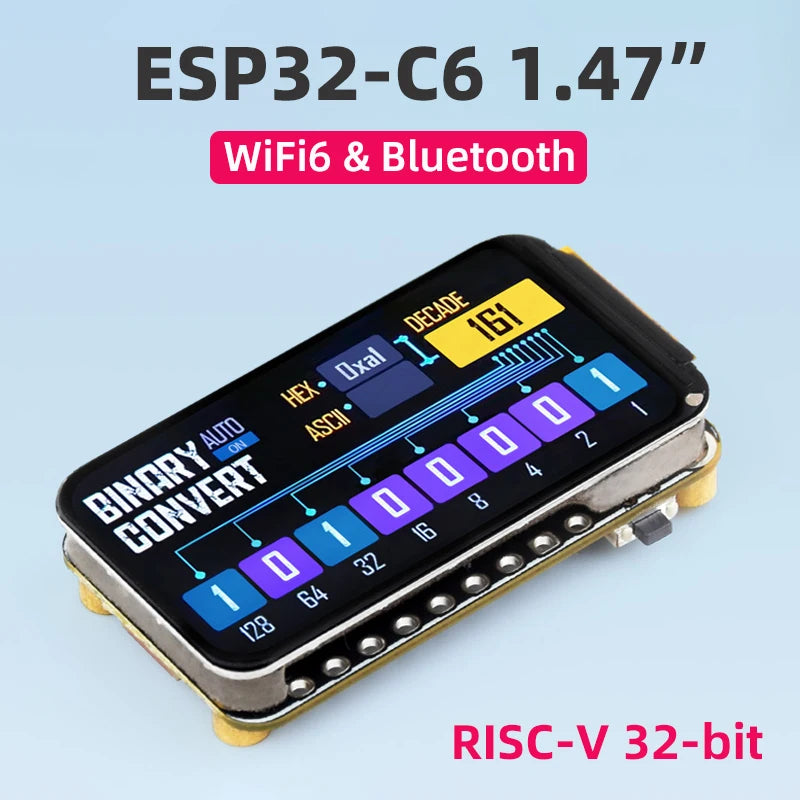 Waveshare ESP32-C6 Development Board &ndash; 1.47 Inch LCD Display with WiFi 6 and Bluetooth 5