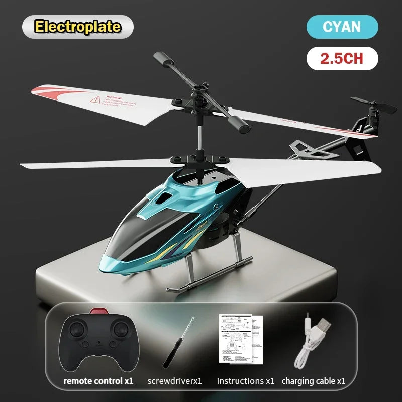 3.5Ch Rc Helicopter Alloy &ndash; App Controlled Flight Time 2.5CH cyan plastic