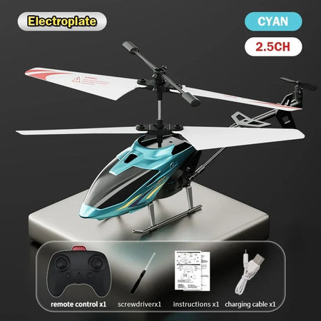 3.5Ch Rc Helicopter Alloy &ndash; App Controlled Flight Time 2.5CH cyan plastic