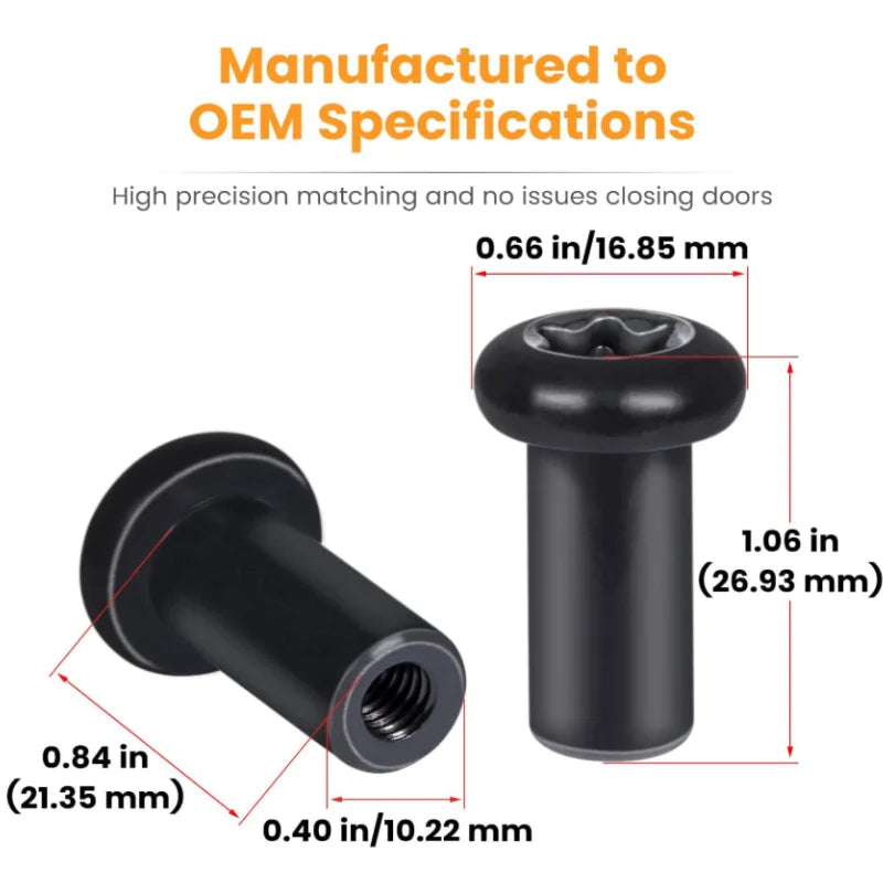 8 Piese Piulițe pentru Hinge-ul Ușii pentru Jeep Wrangler JL JLU Gladiator JT 2018-2025